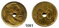 Notmünzen; Marken und Zeichen,0 B E R L I NFerd. Printz.  Messingmarke 1889, 