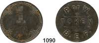 Notmünzen; Marken und Zeichen,0 Ohne OrtsangabeKriegsgefangenenlager-Token (P. of W.),  Eisenmarke 1 FR.(anc) o.J.  B. E. F. (= British Expeditionary Forces).  32 mm.