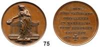 Deutsche Münzen und Medaillen,Baden - Durlach Friedrich I. (1852) 1856 - 1907Bronzemedaille 1871 (C. Schnitzspahn).  Trauernde Stadtgöttin mit Lorbeerkranz an der gestreckten Rechten vor Sarg. / Schrift in sieben Zeilen: DEN FÜRS VATERLAND GEFALLENEN IN MANNHEIMS ERDE RUHENDEN KRIEGERN 1870 + 1871.  34 mm.  15,83 g.