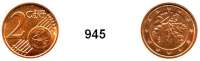 B U N D E S R E P U B L I K,Verprägungen und Kuriositäten 2 Cent 2004 A.  Jaeger 483.  Stempeldrehung - Französische Prägung.  Eisen, kupferbeschichtet.  18,6 mm Ø.  1,48 mm stark.  3,06 Gramm.