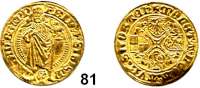 Deutsche Münzen und Medaillen,Brandenburg in Franken Friedrich von Ansbach und Sigismund von Kulmbach 1486 - 1495Goldgulden o.J., Schwabach.  3,25 g.  Fb. 305.  GOLD