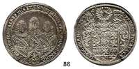 Deutsche Münzen und Medaillen,Brandenburg - Ansbach Friedrich, Albrecht und Christian 1625 - 1634Taler 1630, Nürnberg.  29,12 g.  Dav. 6238.  Slg. Wilm. 871.