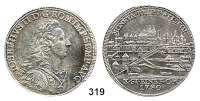 Deutsche Münzen und Medaillen,Regensburg, Stadt Josef II. 1765 - 1790Taler 1780.  28,05 g.  Dav. 2627.  Beckenbauer 7116.