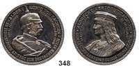 Deutsche Münzen und Medaillen,Sachsen Albert 1873 - 1902Silbermedaille 1898. (M. Barduleck).  Zum 25jährigen Regierungsjubiläum, gewidmet von der Numismatischen Gesellschaft zu Dresden.  Brustbild mit Pickelhaube n. r. / Brustbild Albrecht der Beherzte n. l.  Barduleck 155.  37,9 mm.  27,57 g.