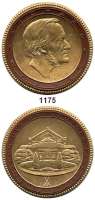 PORZELLAN  SPENDEN - MEDAILLEN,Staatliche Porzellan-Manufaktur MEISSEN Bayreutho.J.(1924) braun und weiß (2x mit Golddekor).  Richard Wagner-Festspiele.  Scheuch 668.a, d, n, q.  LOT 4 Stück.