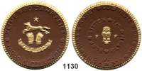 P O R Z E L L A N M Ü N Z E N,SPENDENMÜNZEN VON VERBÄNDEN UND VEREINEN Peine10.000 Kippermünze 1923 braun mit Golddekor.  700 Jahrfeier.