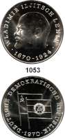 Deutsche Demokratische Republik   PP-Patina !!!!!,M E D A I L L E N LOT von 2 Feinsilbermedaille 1970.  100. Geburtstag von Wladimir Iljitsch Lenin  26 und 40 mm.  8,8 und 22 g.