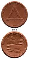 P O R Z E L L A N M Ü N Z E N,Spendenmünzen mit Talerbezeichnung BerlinStudententaler 1923 braun.  Wirtschaftshilfe der Deutschen Studentenschaft.  Gipsform