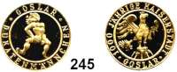 Deutsche Münzen und Medaillen,Goslar, Stadt Goldmedaille o.J. (585).  1000jährige Kaiserstadt Goslar - Dukatenmännchen.  19,8 mm.  3,46 g.  GOLD