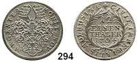 Deutsche Münzen und Medaillen,Mühlhausen in Thüringen, Stadt Leopold I. 1657 - 17051/12 Taler 1704 I-D.  3,55 g.  Behr 29.  Schön 4.