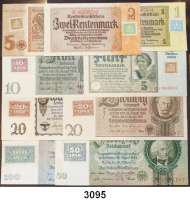 P A P I E R G E L D,D D R Kuponserie zur Währungsreform 1948.  1 DM bis 100 DM 1948.  Kompletter Satz 9 Scheine.  Ros. SBZ-1 bis 9.