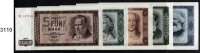 P A P I E R G E L D,D D R 5 bis 100 Mark 1964.  Ros DDR-16 bis 20.   SATZ 5 Scheine.