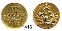 Deutsche Münzen und Medaillen,Waagen und Gewichte Preußen, KönigreichPassiergewicht 1772 (Messing) : Ein Doppelt Louis d'or. 26,6 mm. 13,25 g.  Olding 496.