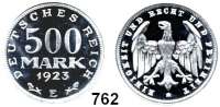 R E I C H S M Ü N Z E N,I.Weltkrieg und Inflation 500 Mark 1923 E.