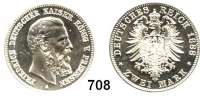 R E I C H S M Ü N Z E N,Preussen, Königreich Friedrich III. 18882 Mark 1888.