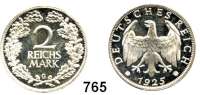 R E I C H S M Ü N Z E N,Weimarer Republik 2 Reichsmark 1925 G.