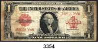 P A P I E R G E L D,AUSLÄNDISCHES  PAPIERGELD U.S.A.1 Dollar 1923.  KN  A...B.  Pick 189.
