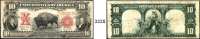 P A P I E R G E L D,AUSLÄNDISCHES  PAPIERGELD U.S.A.10 Dollars 1901.  