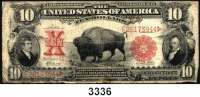 P A P I E R G E L D,AUSLÄNDISCHES  PAPIERGELD U.S.A.10 Dollars 1901.  