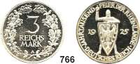 R E I C H S M Ü N Z E N,Weimarer Republik 3 Reichsmark 1925 A.      Rheinland.