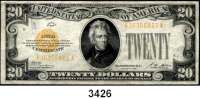 P A P I E R G E L D,AUSLÄNDISCHES  PAPIERGELD U.S.A.20 Dollars 1928.  
