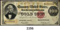 P A P I E R G E L D,AUSLÄNDISCHES  PAPIERGELD U.S.A.100 Dollars 1882.  