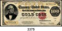P A P I E R G E L D,AUSLÄNDISCHES  PAPIERGELD U.S.A.100 Dollars 1922.  
