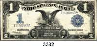 P A P I E R G E L D,AUSLÄNDISCHES  PAPIERGELD U.S.A.1 Dollar 1899.  