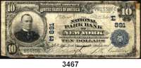 P A P I E R G E L D,AUSLÄNDISCHES  PAPIERGELD U.S.A.10 Dollars 11.3.1905.  