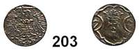 Deutsche Münzen und Medaillen,Danzig, Stadt InterregnumDenar 1573.  0,51 g.  Dutkowski/Suchanek 101 (12).  Kopicki 7384.