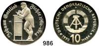Deutsche Demokratische Republik   PP-Patina !!!!!, 10 Mark 1990       Fichte