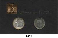 Deutsche Demokratische Republik   PP-Patina !!!!!,Thematische Sätze 750 Jahre Berlin  5 Mark 1968  Robert Koch und 10 Mark 1986  Charité.  Im Münzrahmen mit Plakette Berlin 1987.  Jaeger S. 841.