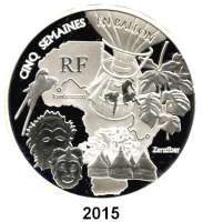 AUSLÄNDISCHE MÜNZEN,E U R O - P R Ä G U N G E N Frankreich20 Euro 2006. (Silber, 5 Unzen). Jules Verne. Schön 875. KM 2067. Im Originaletui mit Zertifikat.