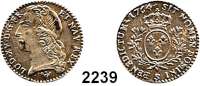 AUSLÄNDISCHE MÜNZEN,Frankreich Ludwig XV. 1715 - 177412 Sols (1/10 Ecu) 1764 S, Reims. 2,94 g. Duplessy 1683. KM 511.19.