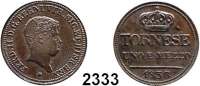 AUSLÄNDISCHE MÜNZEN,Italien Neapel und SizilienFerdinand II. 1830 - 1859 1 1/2 Tornese 1838. Schön 26. KM 315.