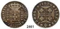 AUSLÄNDISCHE MÜNZEN,Portugal Peter IV. 1826 - 1828400 Reis 1826. Schön 36. KM 377.