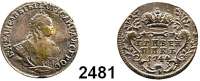 AUSLÄNDISCHE MÜNZEN,Russland Elisabeth 1741 - 176210 Kopeken (Grivennik) 1744, Moskau. 2,52 g. Bitkin 188. Craig 16.