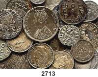AUSLÄNDISCHE MÜNZEN,L  O  T  S     L  O  T  S     L  O  T  S LOT von 22 Silberkleinmünzen.  Meist 19. Jahrhundert.  Zum Teil Interessant.