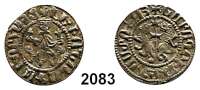 AUSLÄNDISCHE MÜNZEN,Armenien Leo II. 1198 - 1219Dram. Thronender König. / Zwei Löwen zu Seiten eines Kreuzes. 2,96 g. Slg. Windisch-Grätz 21.261.