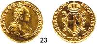 Römisch Deutsches Reich,Haus Habsburg Maria Theresia 1740 - 17802 Souverain d'or 1749, Antwerpen.  10,87 g.  Herinek 330.  Delmonte 208.  Fb. 130.  GOLD