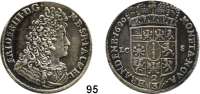 Deutsche Münzen und Medaillen,Brandenburg - Preußen Friedrich III. (I.) 1688 - 1701 (1713)2/3 Taler (Gulden) 1690 LC-S, Berlin.  17,51 g.  v. S. 89 Var..  Dav. 271.