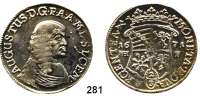 Deutsche Münzen und Medaillen,Magdeburg, Erzbistum August von Sachsen - Weißenfels 1638 - 16802/3 Taler (Gulden) 1671 HH-F, Halle.  19,26 g.  Dav. 631.  v. S. 781.
