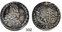 Deutsche Münzen und Medaillen,Sachsen Friedrich August I. 1694 - 1733Gulden 1696 I-K, Dresden.  17,3 g.  Kahnt 111.  Dav. 817.