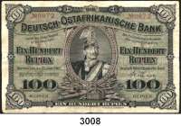P A P I E R G E L D,D E U T S C H E      K O L O N I E N Deutsch-Ostafrika100 Rupien 15.6.1905.  Ros. DOA-4 a.