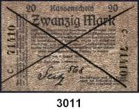 P A P I E R G E L D,D E U T S C H E      K O L O N I E N Deutsch - Südwestafrika20 Mark 8.8.1914.  