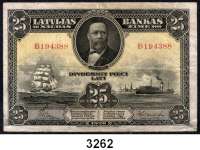 P A P I E R G E L D,AUSLÄNDISCHES  PAPIERGELD Lettland25 Latu 1928.  Pick 18 a.