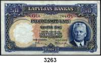 P A P I E R G E L D,AUSLÄNDISCHES  PAPIERGELD Lettland50 Latu 1934.  Pick 20 a.