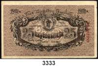 P A P I E R G E L D,AUSLÄNDISCHES  PAPIERGELD Ukraine25 Karbovantsiv 1919(kaum gebraucht).  100 Karbovantsiv 1918 (WZ: Schippen).  250 Karbovantsiv 1918(Rand beschnitten).  Pick 37 a, 38 b, 39 a.  LOT 3 Scheine