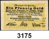 P A P I E R G E L D   -   N O T G E L D,Niedersachsen Nordenham/EinswardenNotgeldgemeinschaft der Industrie des Amtsverbandes Butjadingen.  1 Pfennig Gold 15.11.1923.  Müller 3515.1.