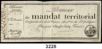P A P I E R G E L D,AUSLÄNDISCHES  PAPIERGELD Frankreich25 Francs und 100 Francs 18.3.1796.  Pick A 83 b und A 84 b.  LOT 2 Scheine.